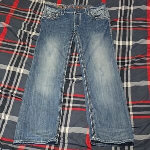Mens Rock Revival Jeans